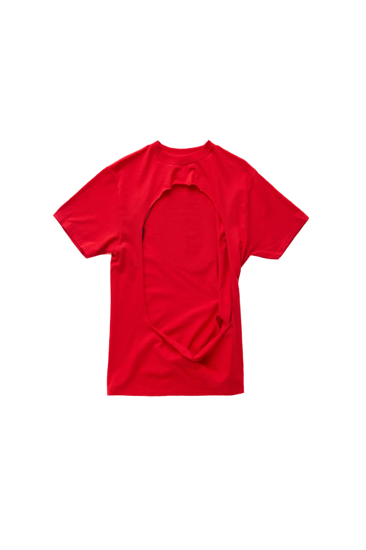 Mainline Coin Open Back Tee Red - 2