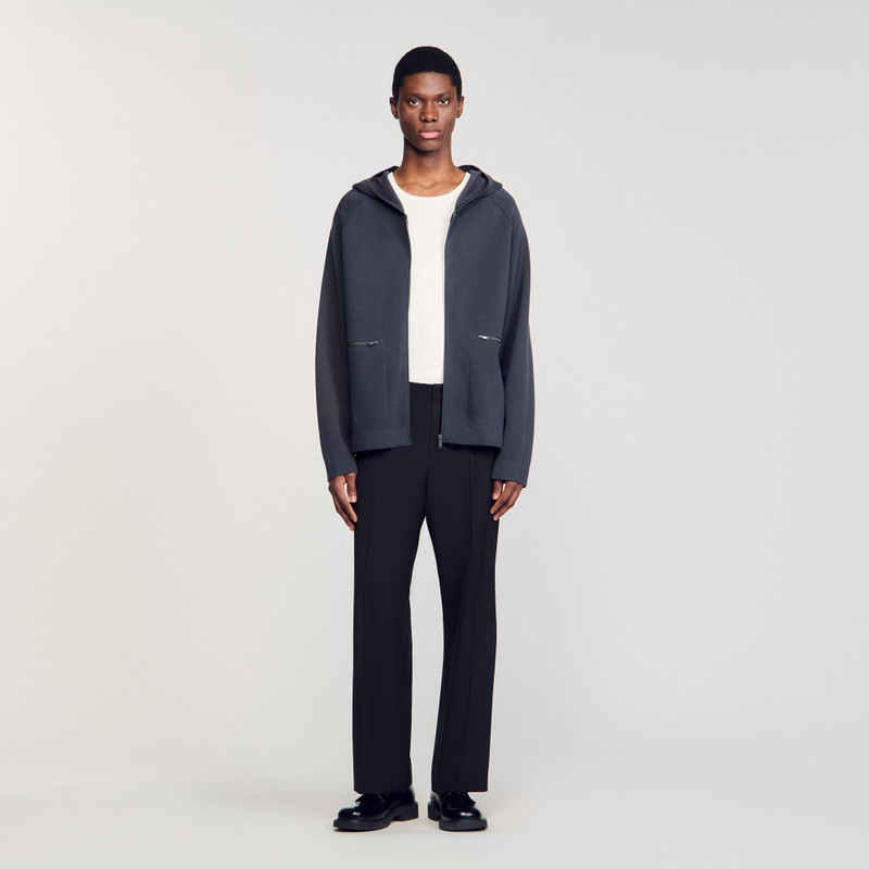 Sandro MILANO KNIT HOODED CARDIGAN outlook