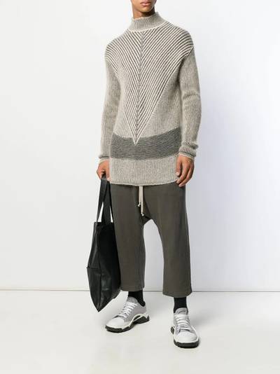 Rick Owens oversized patterned jumper outlook