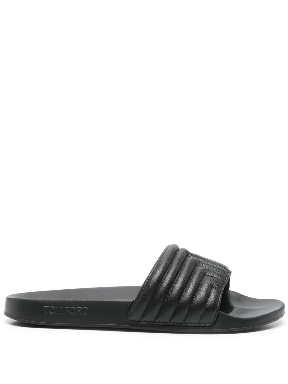 leather slides - 1