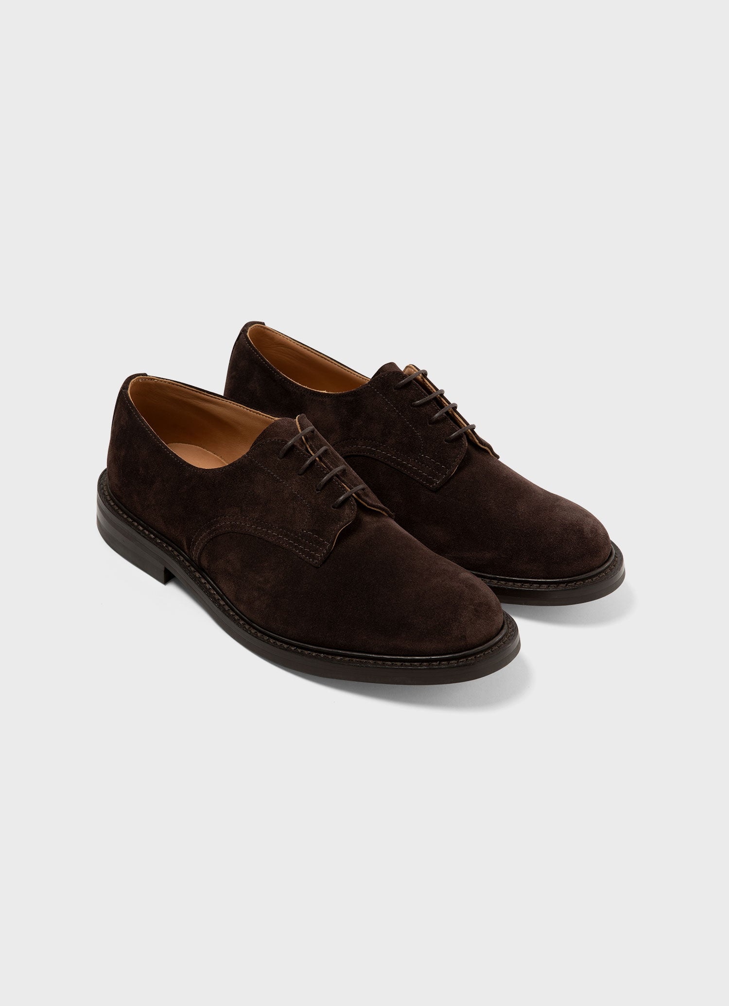 Sunspel and Trickers Suede Derby Shoe - 2