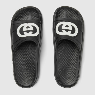 GUCCI Men's Interlocking G slide sandal outlook