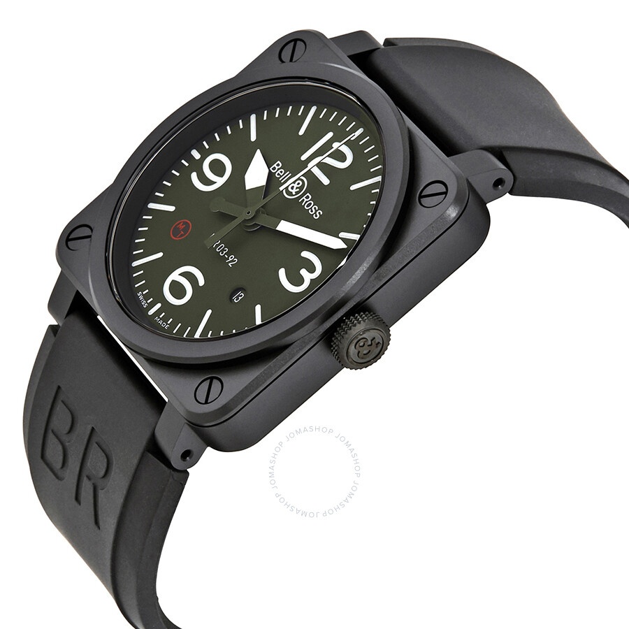 Bell And Ross - Bell and Ross Military Type Automatic Olive Dial Men's Watch BR0392-MIL - 2
