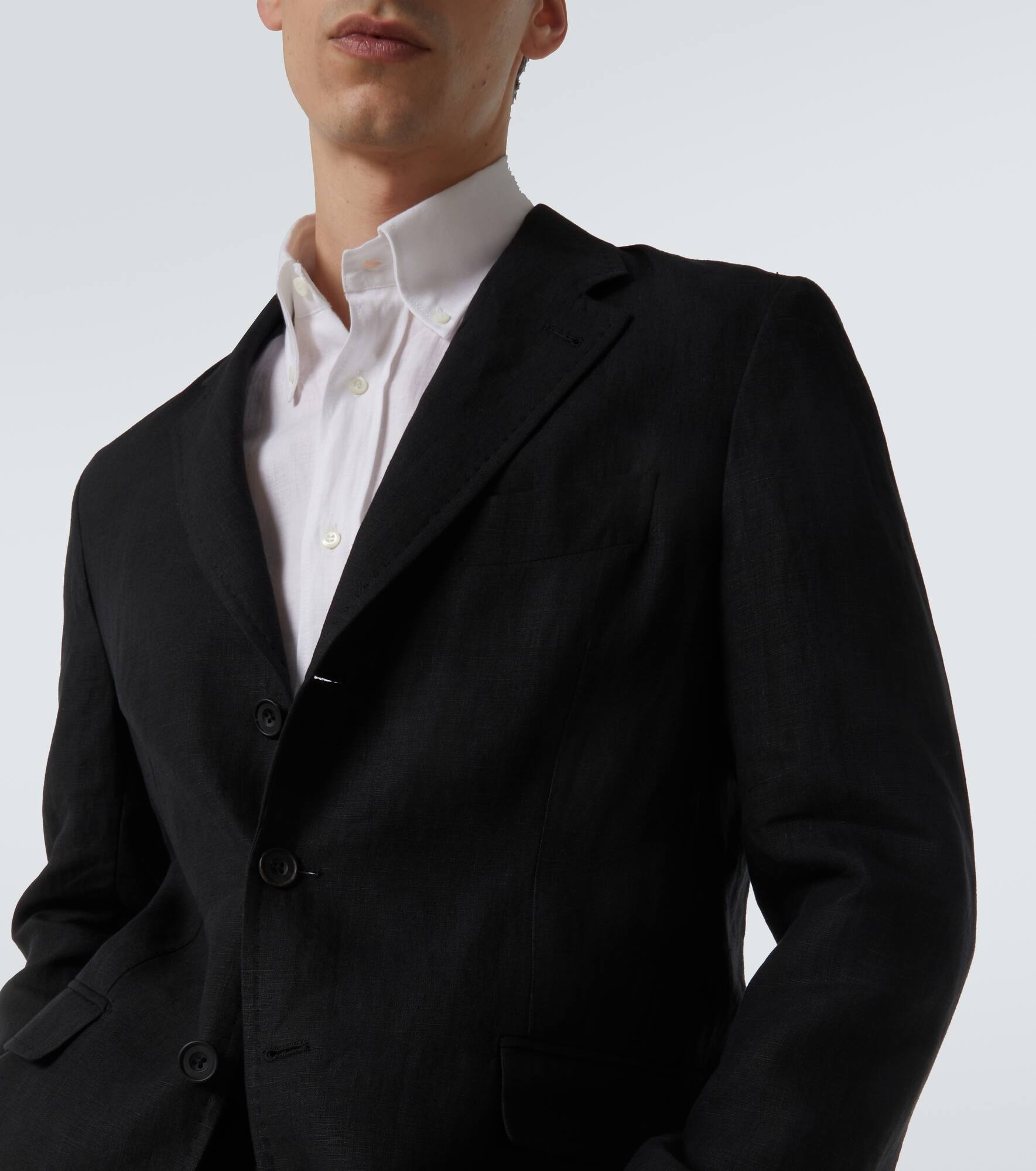 Linen blazer - 5