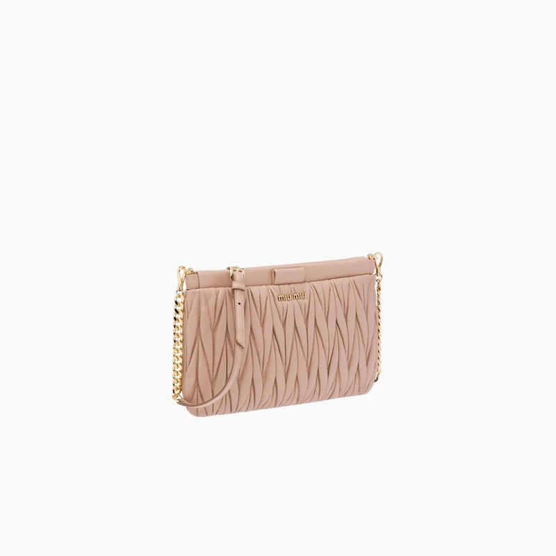 Matelassé Leather Clutch 4