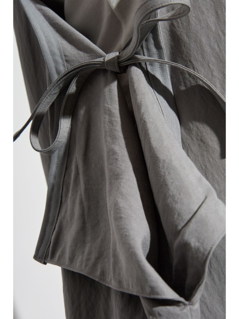bungee-laced twill dress - 5