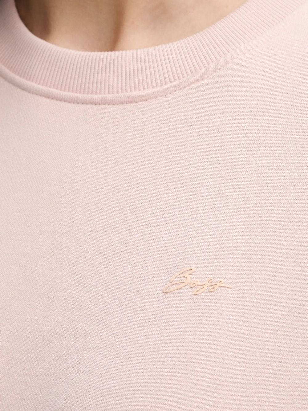 rubberized-logo crew-neck sweatshirt - 4