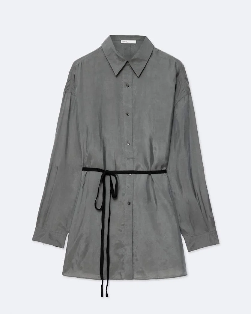 ILIANA TIE-WAIST RELAXED SHIRT - 1