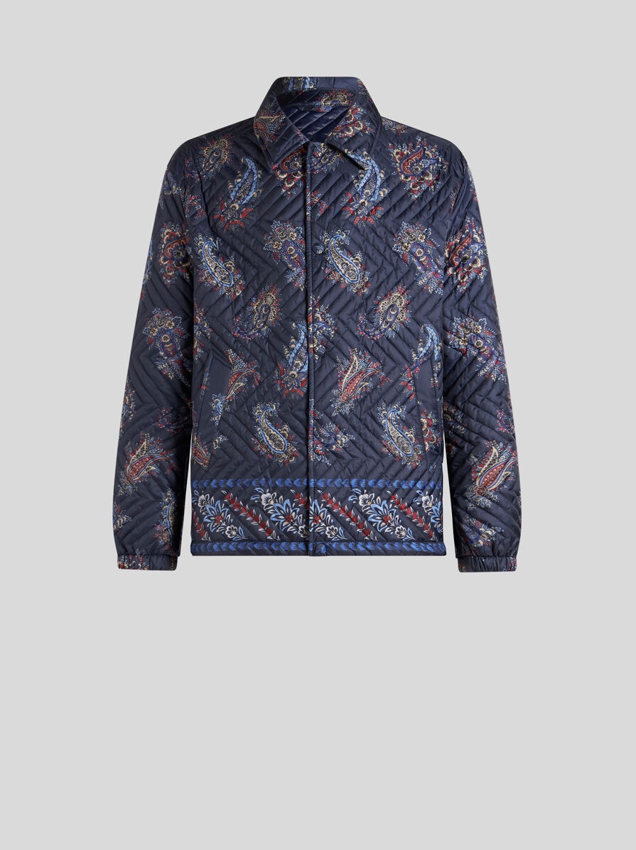 QUILTED JACKET WITH PAISLEY PRINT - 1