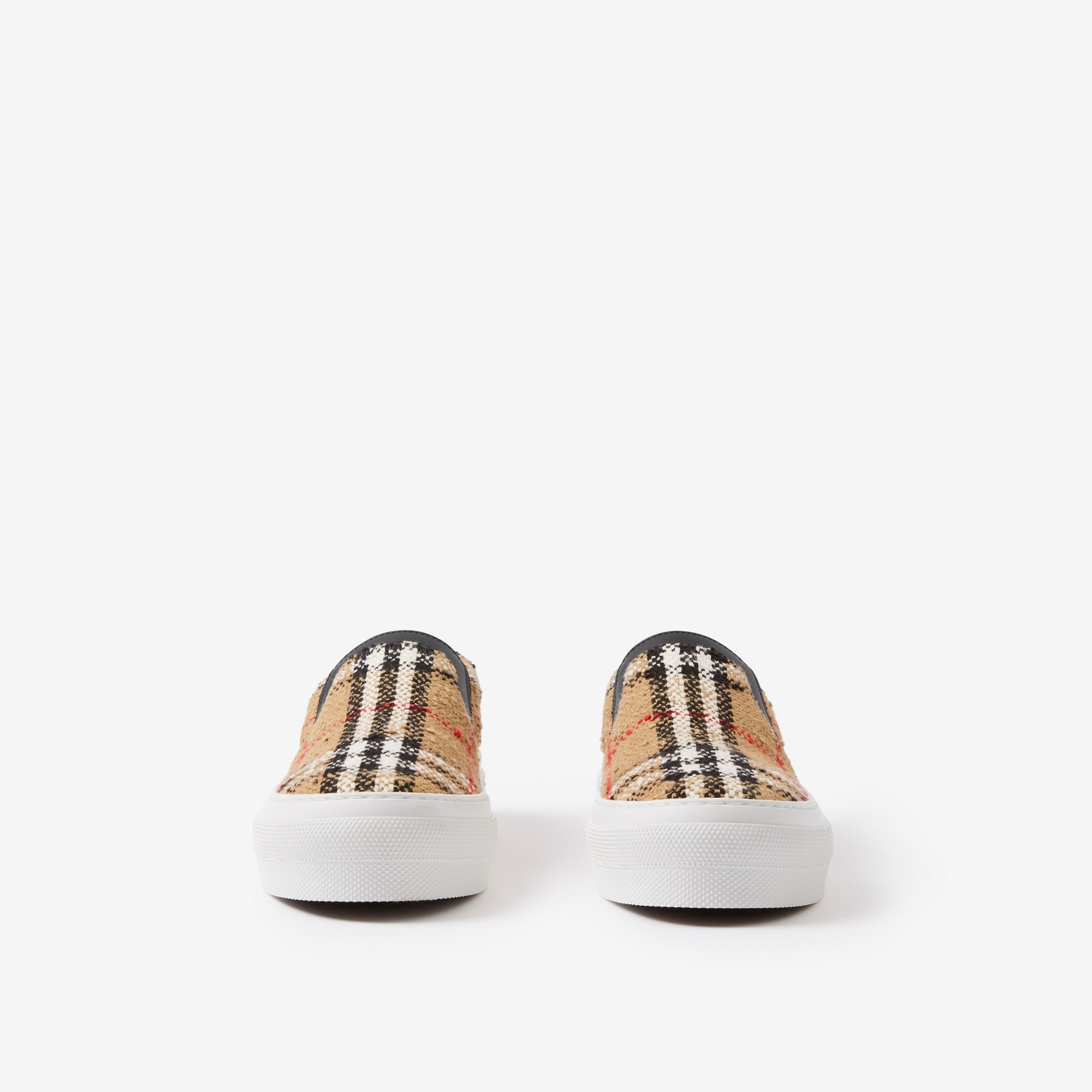 Vintage Check Cotton Wool Blend Sneakers - 2