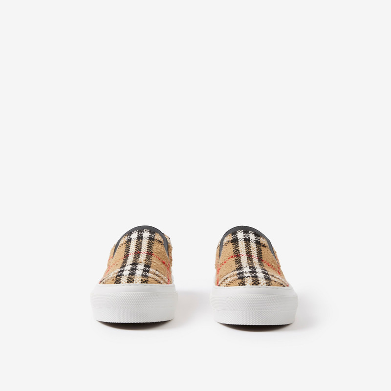Burberry Vintage Check Cotton Wool Blend Sneakers outlook