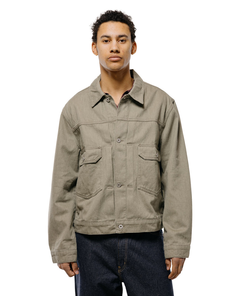 NORSE PROJECTS Storadal Resist Dyed Twill Type II Jacket Vetiver outlook