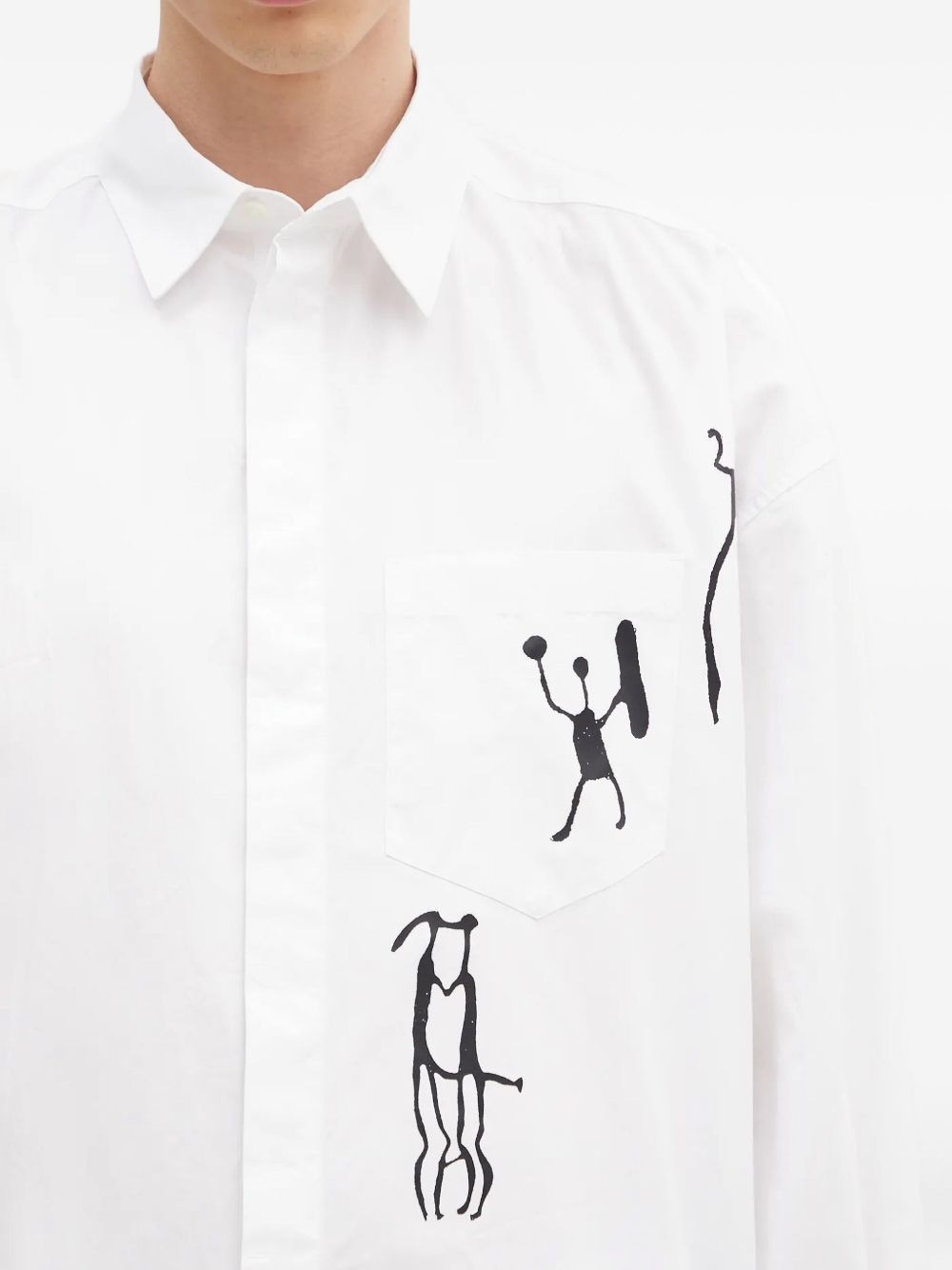 Rofus patch-pocket print shirt - 5