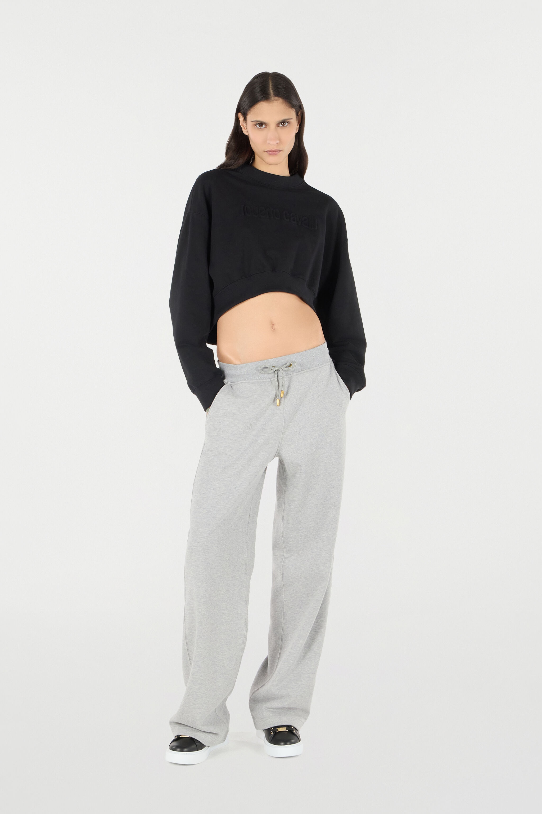 Cropped Sweatshirt With Logo - 2