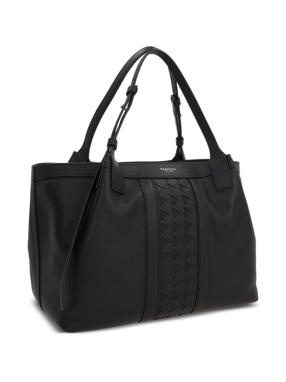 woven-panel tote bag - 3
