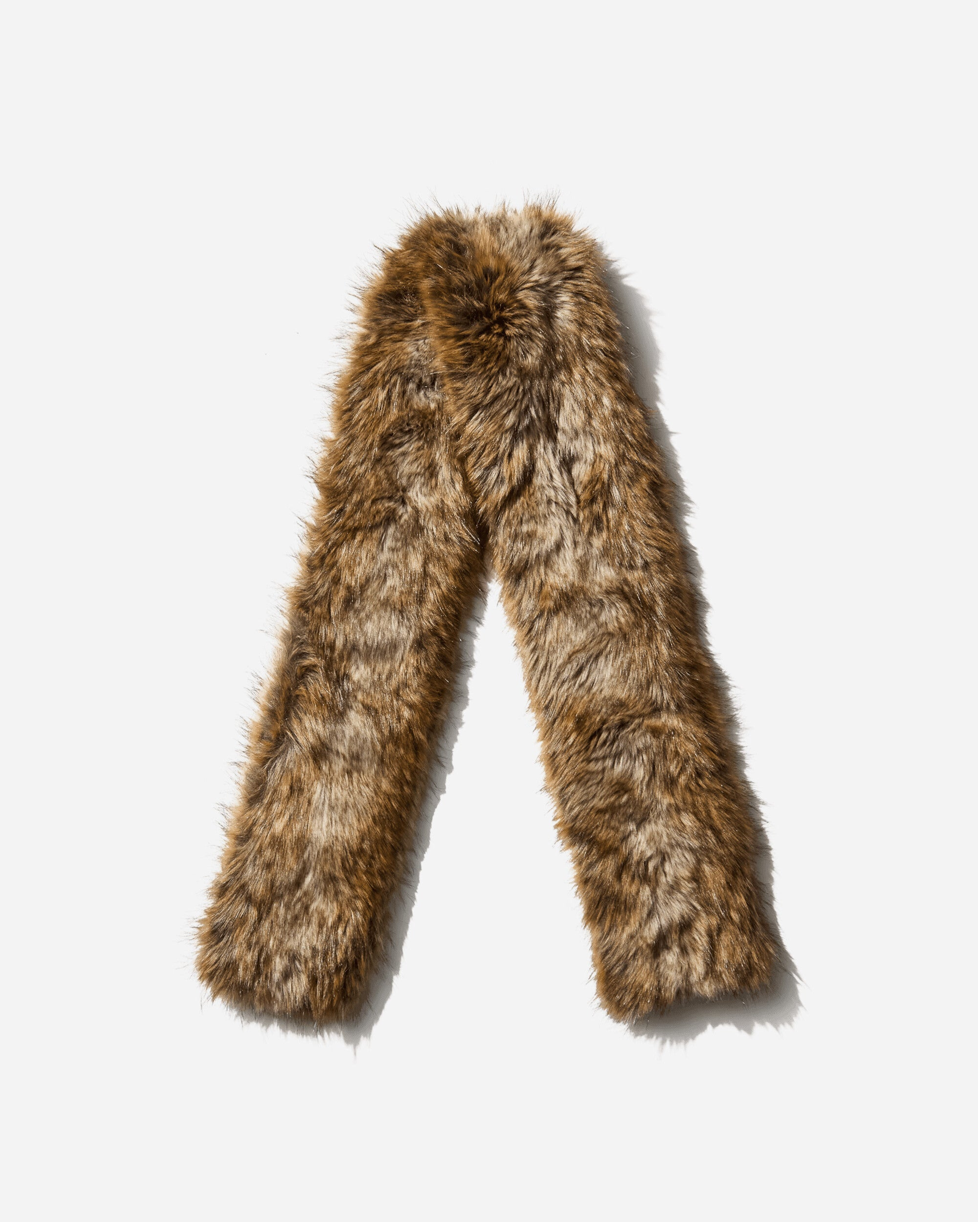 Faux Fur Scarf Brown - 3