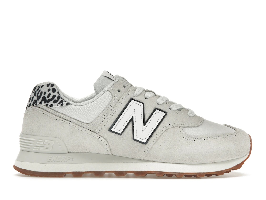 New Balance 574 Reflection White Leopard (Women's) - 1