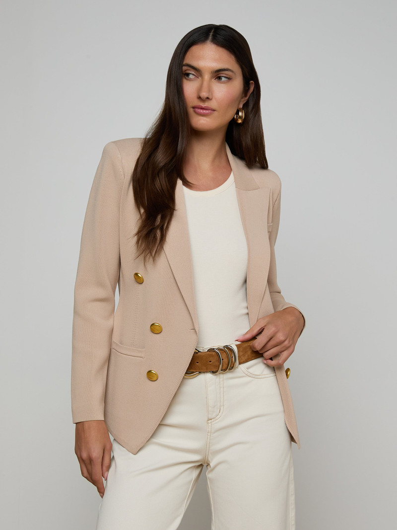 L'AGENCE Amelia Knit Blazer outlook