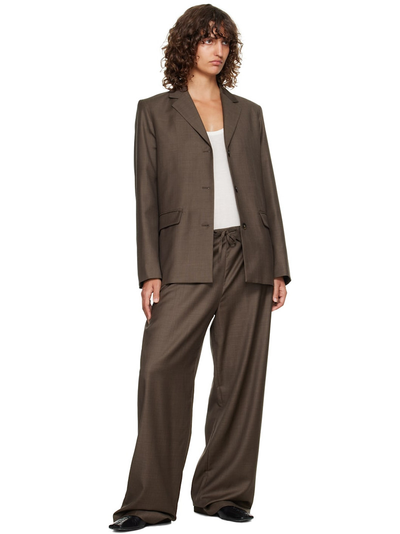 Loulou de Saison Brown Cove LDS Elastic Waisted Trousers outlook