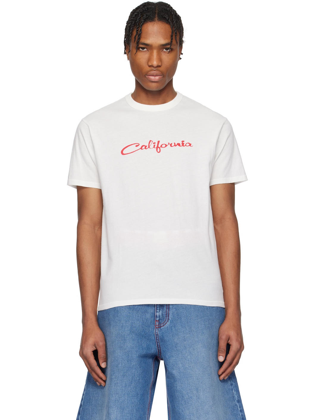 White 'California' Signature T-shirt - 1