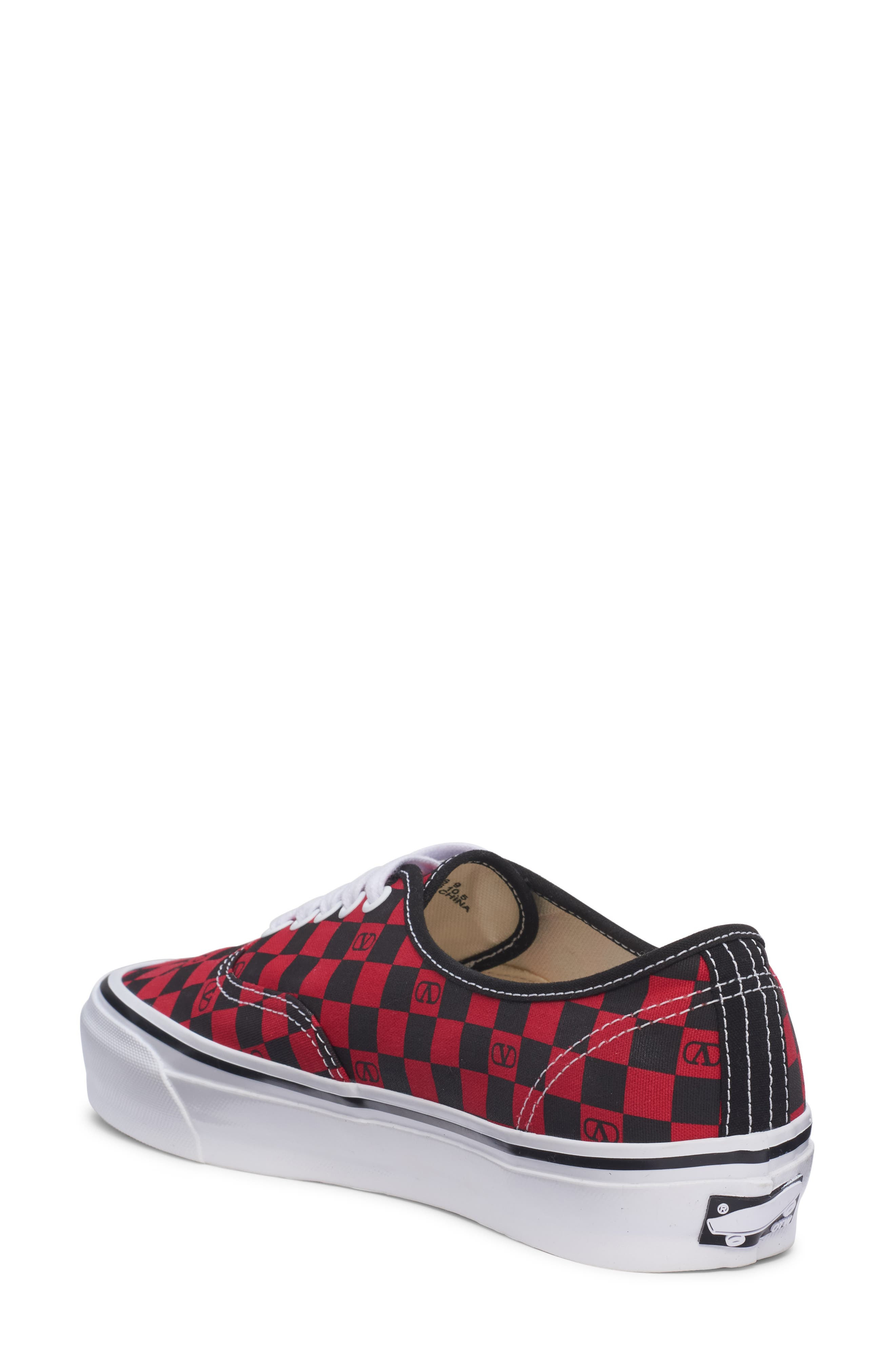 Valentino x Vans Authentic Low Top Sneaker in Rouge/Nero at Nordstrom - 2