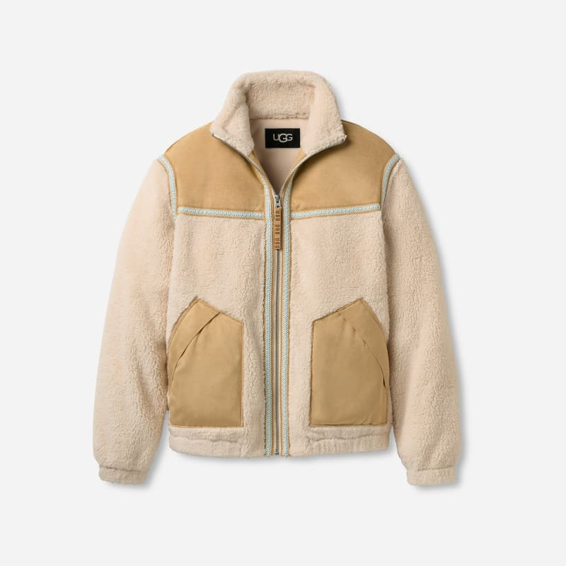 ® Women's Tasman Jacket Polyester Tops in Cream/Sand 1