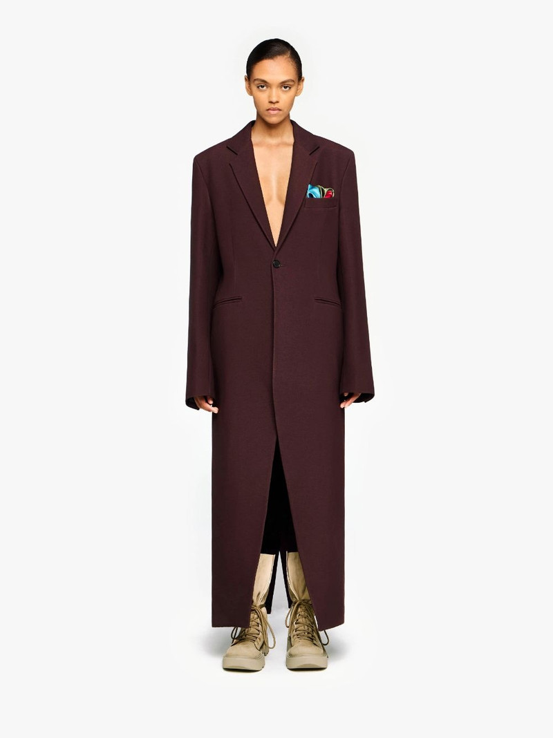JW Anderson LONG COAT WITH SATIN HANDKERCHIEF outlook