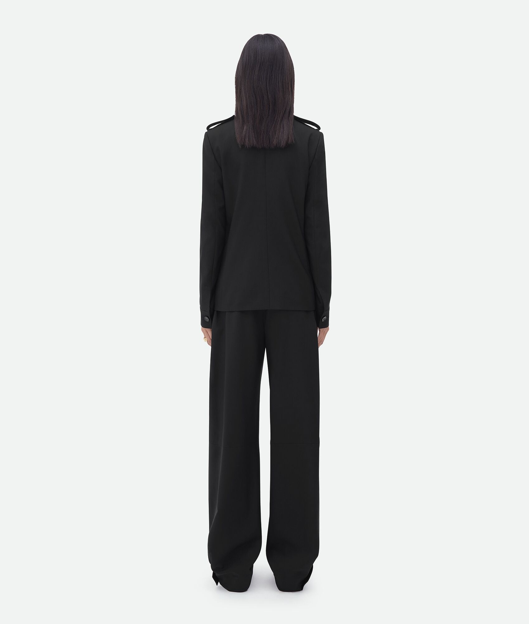 wool twill jacket - 3