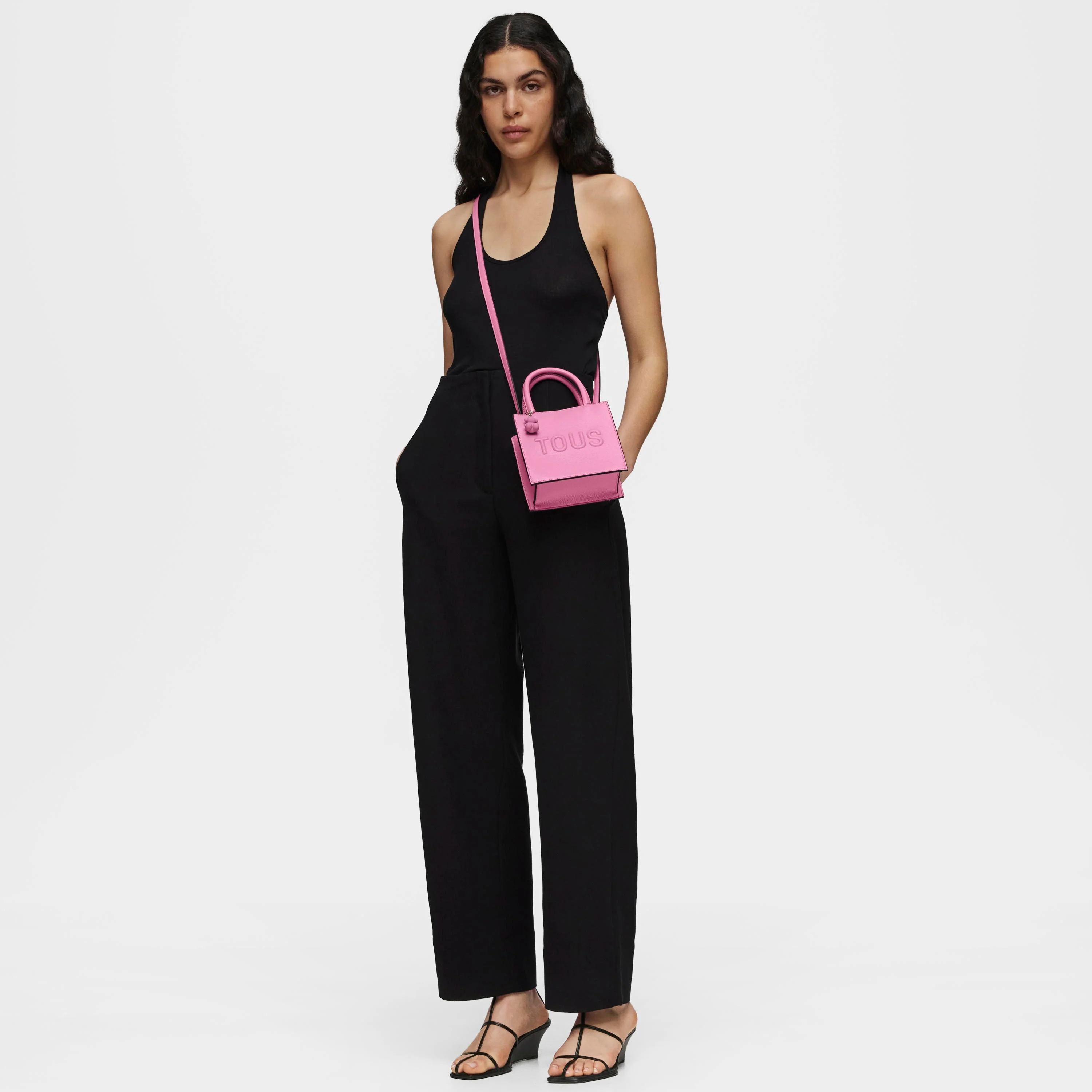 Dark pink Cube Minibag TOUS Brenda - 1