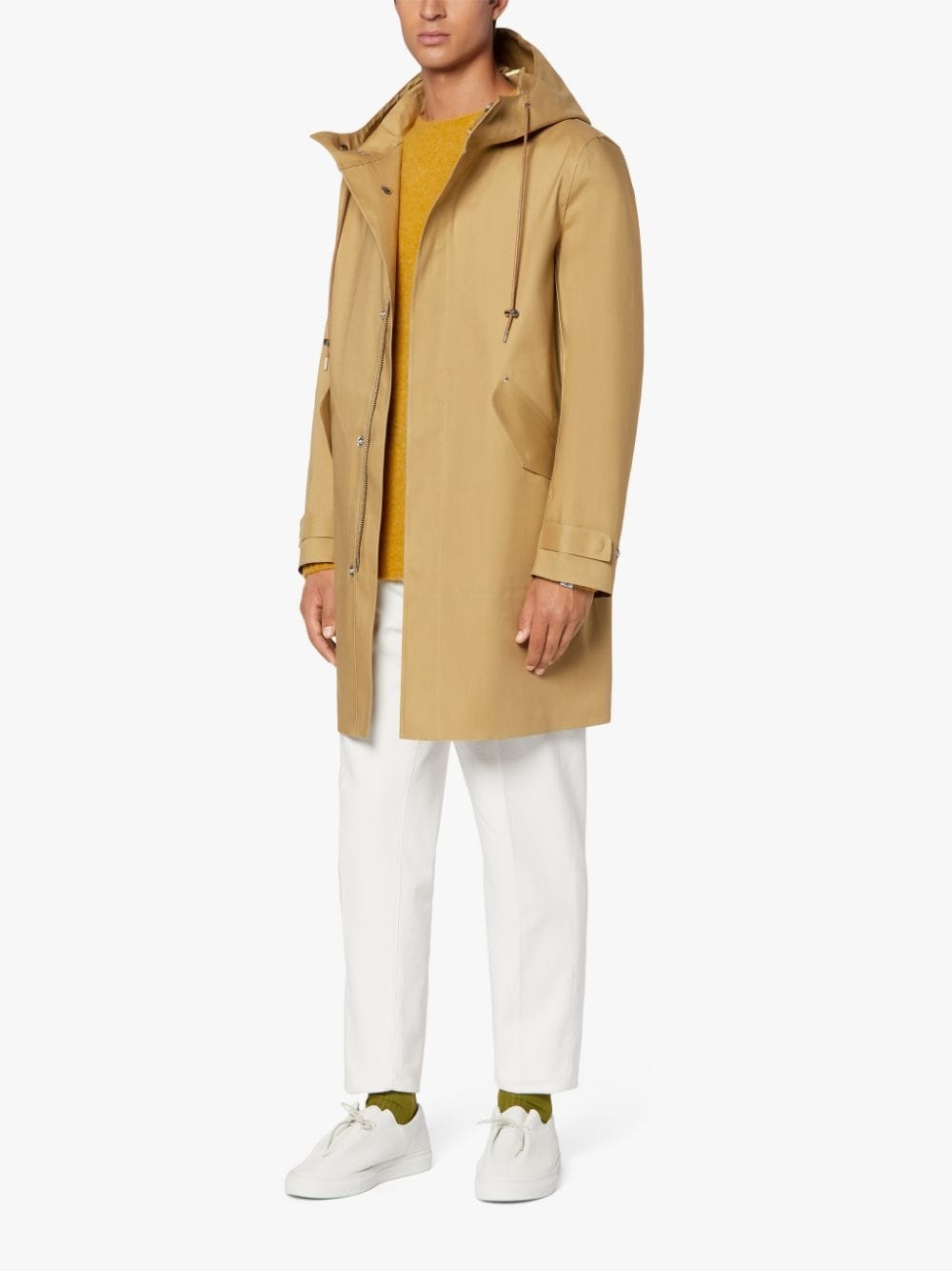 GRANISH SHORT KELP BONDED COTTON HOODED COAT | GR-1036 - 4