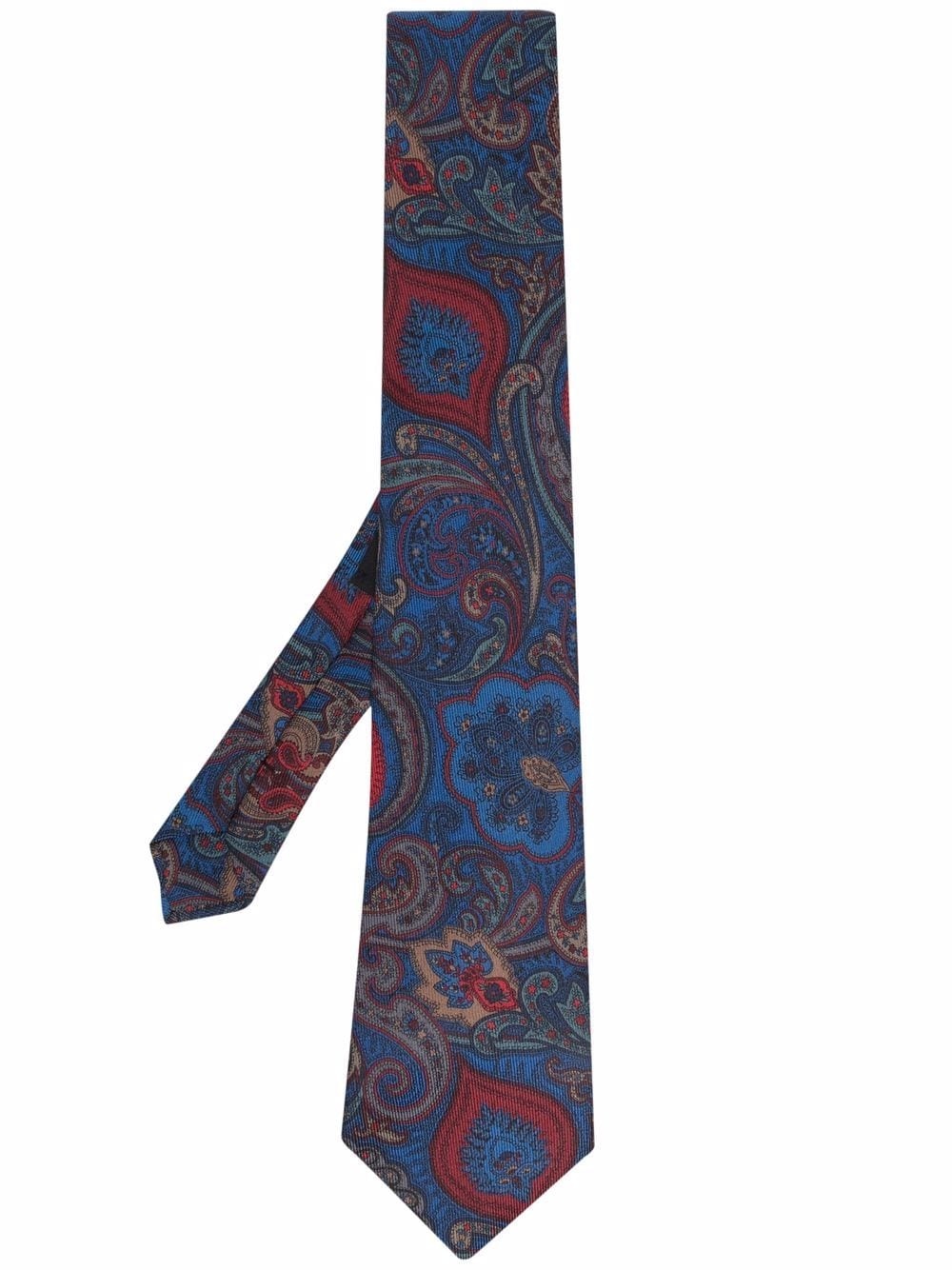 paisley-print silk tie - 1