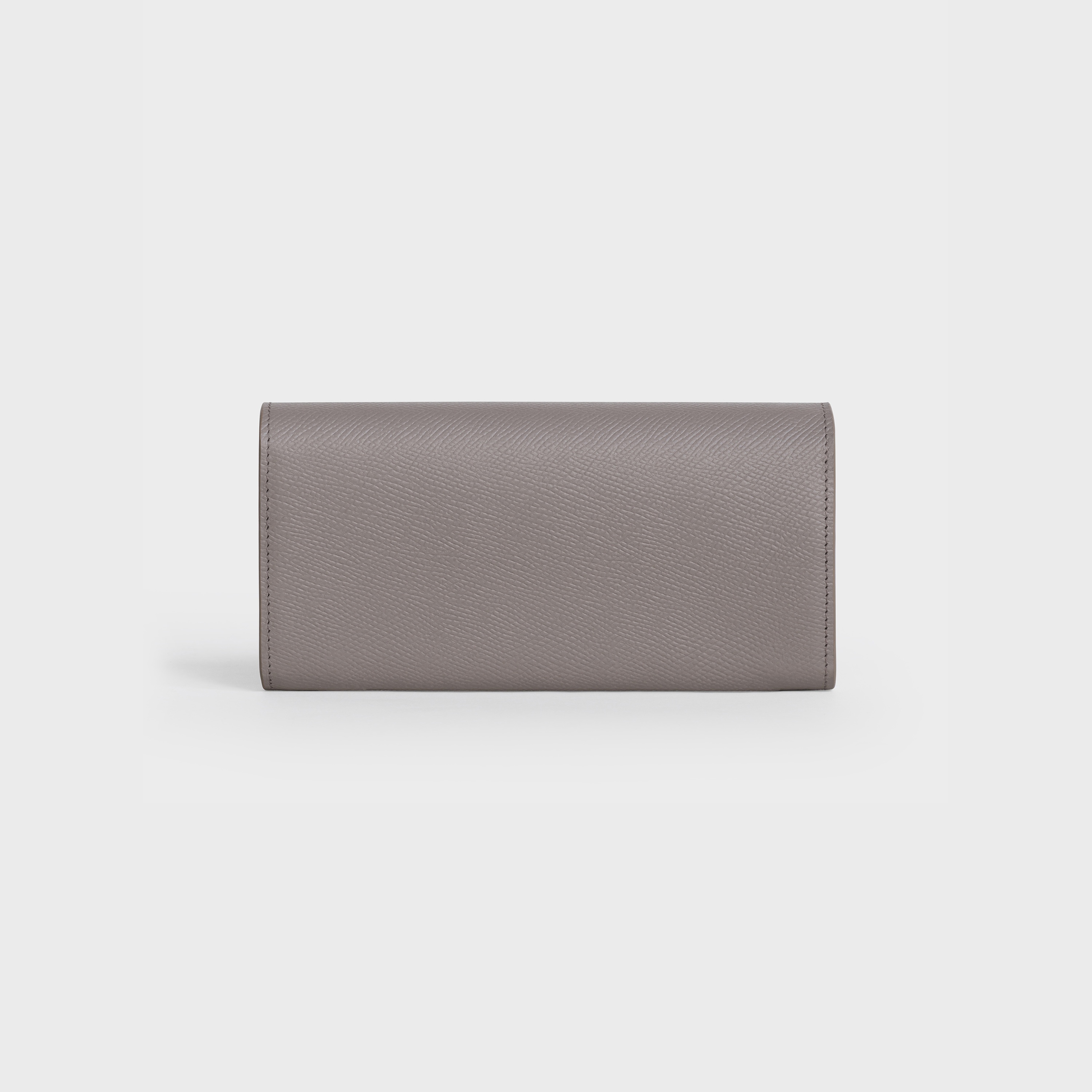 Large flap wallet in Grained calfskin - 3