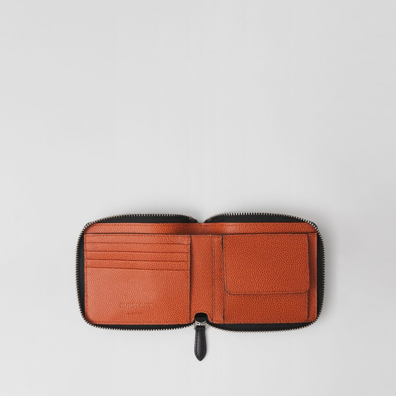 Horseferry Print Grainy Leather Ziparound Wallet Lanyard 5