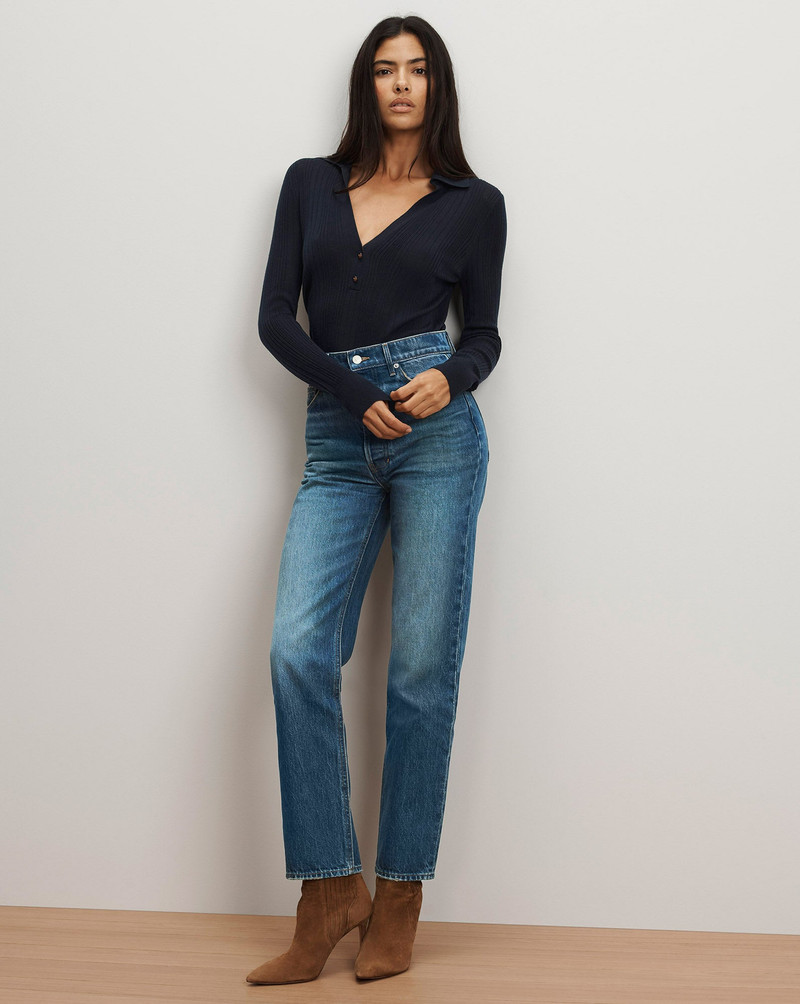 VERONICA BEARD DANIELA STRAIGHT-LEG JEAN outlook