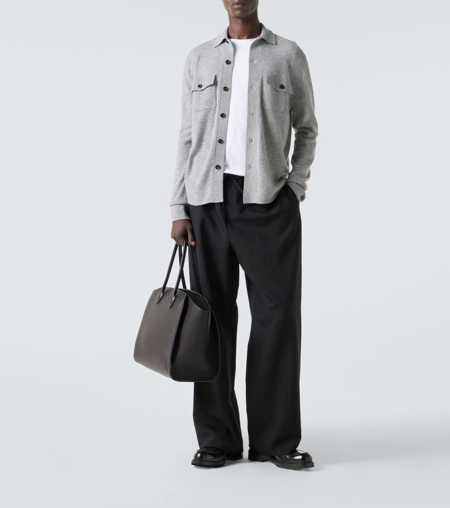 Wool and cashmere overshirt - 2