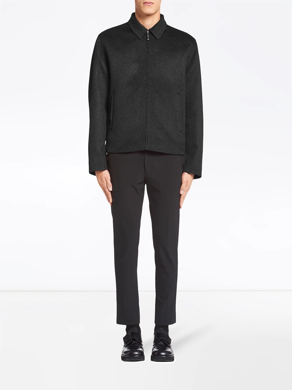 shirt-style zip jacket - 2