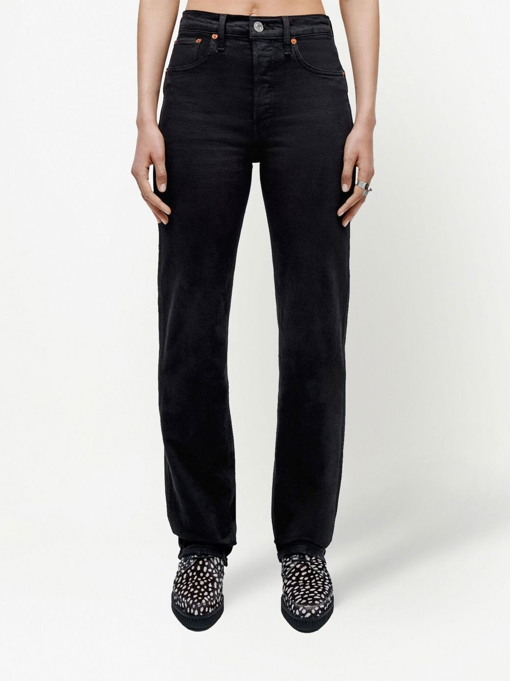 straight-leg high-rise jeans - 3