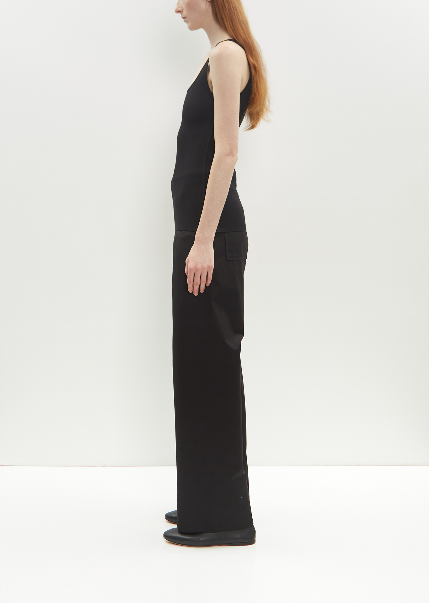 Compact Knit Tank — Black - 2