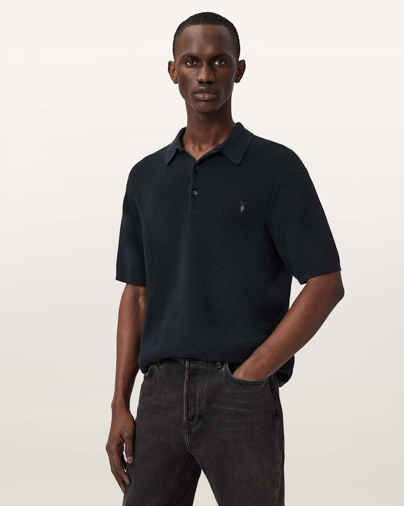 ASPEN WAFFLE TEXTURE RAMSKULL POLO SHIRT 5