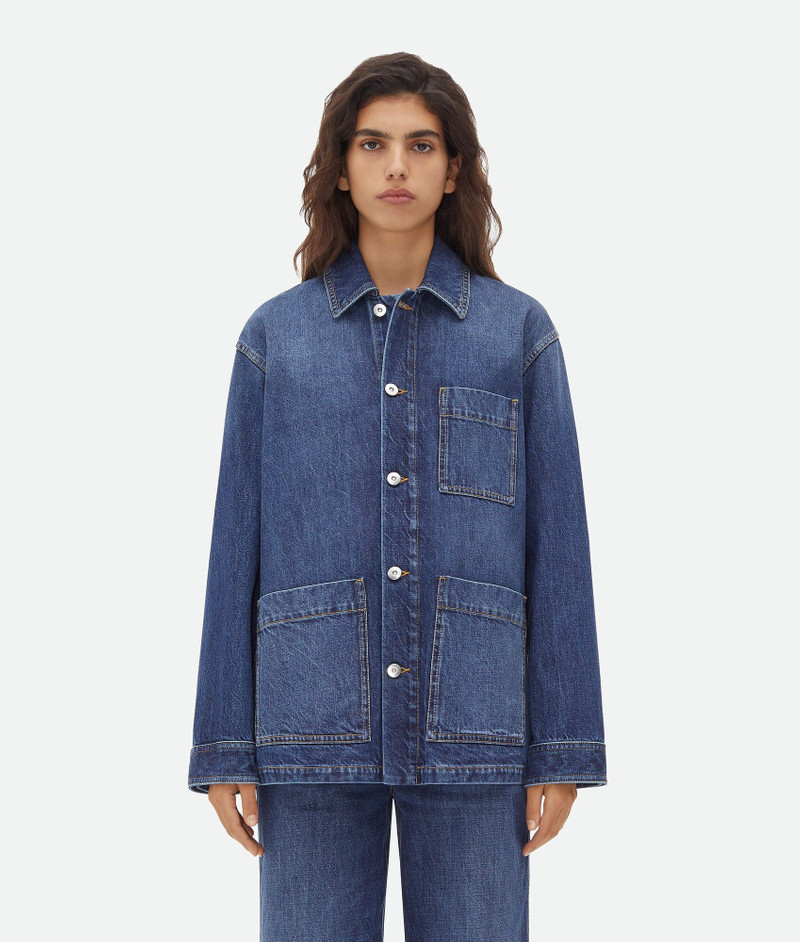 Medium Washed Denim Jacket - 1