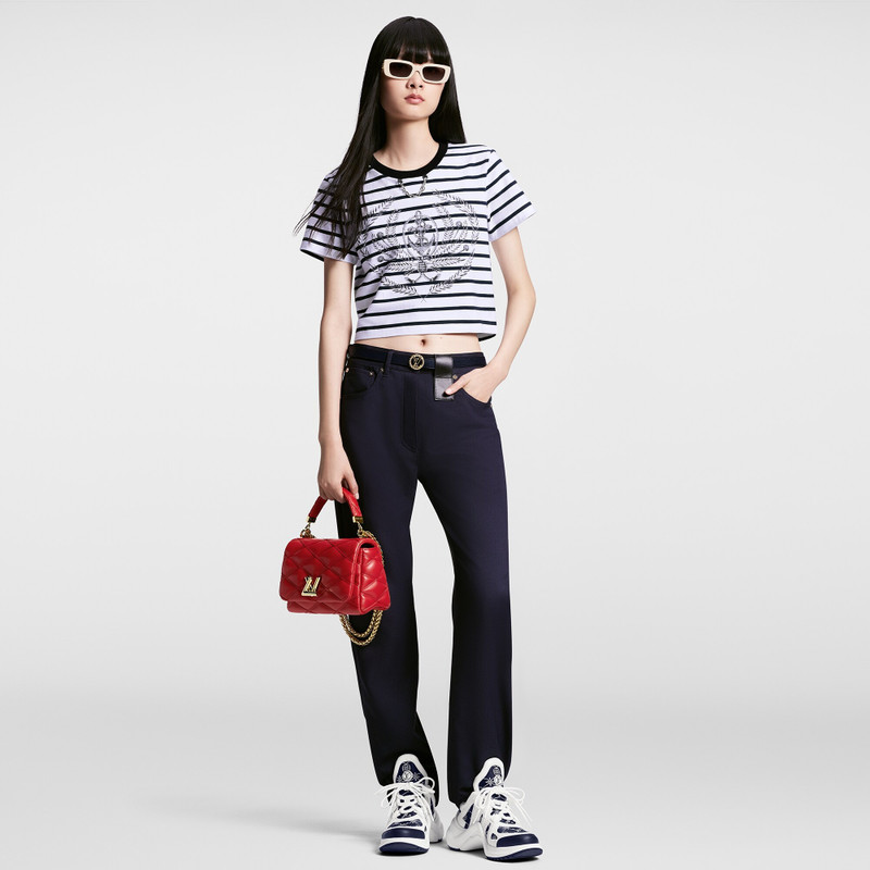 Louis Vuitton Striped Anchor Crop Top outlook
