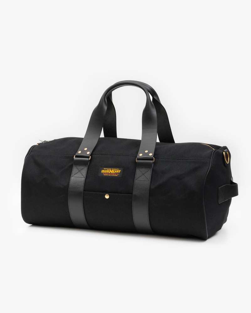 IHE-50-BLK 21OZ DENIM DUFFLE BAG - SUPERBLACK 1