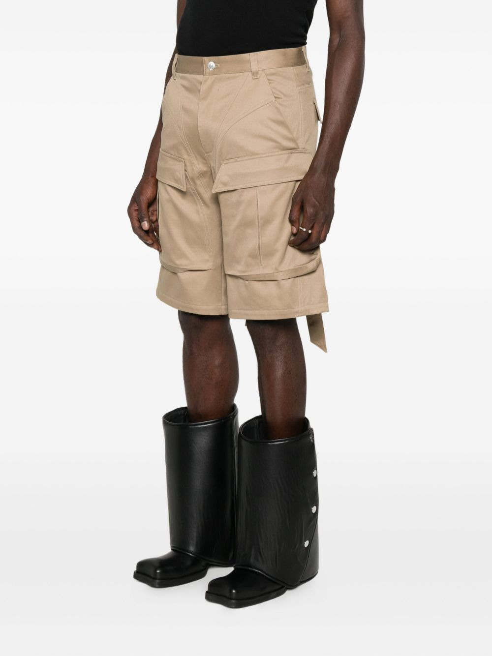 cotton cargo shorts - 3