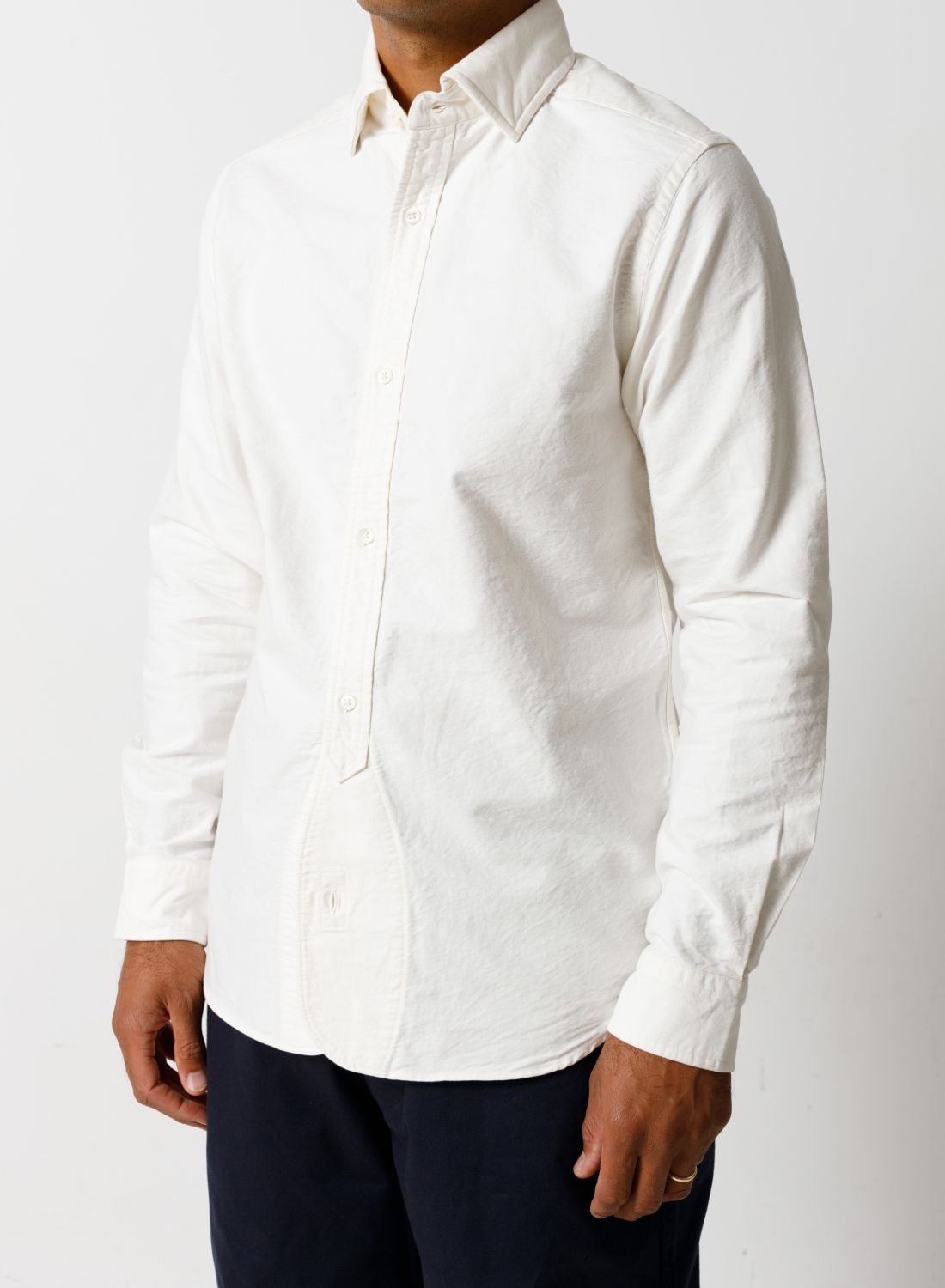 British Officers Shirt in White - 4
