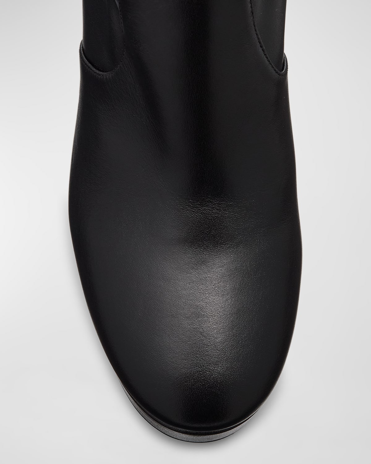 Dayna Leather Platform Boots - 6