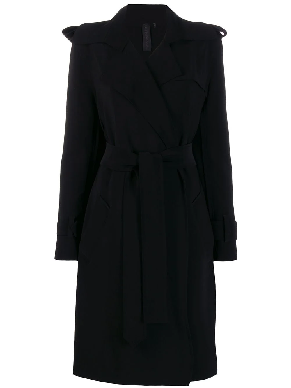 belted trench coat - 1
