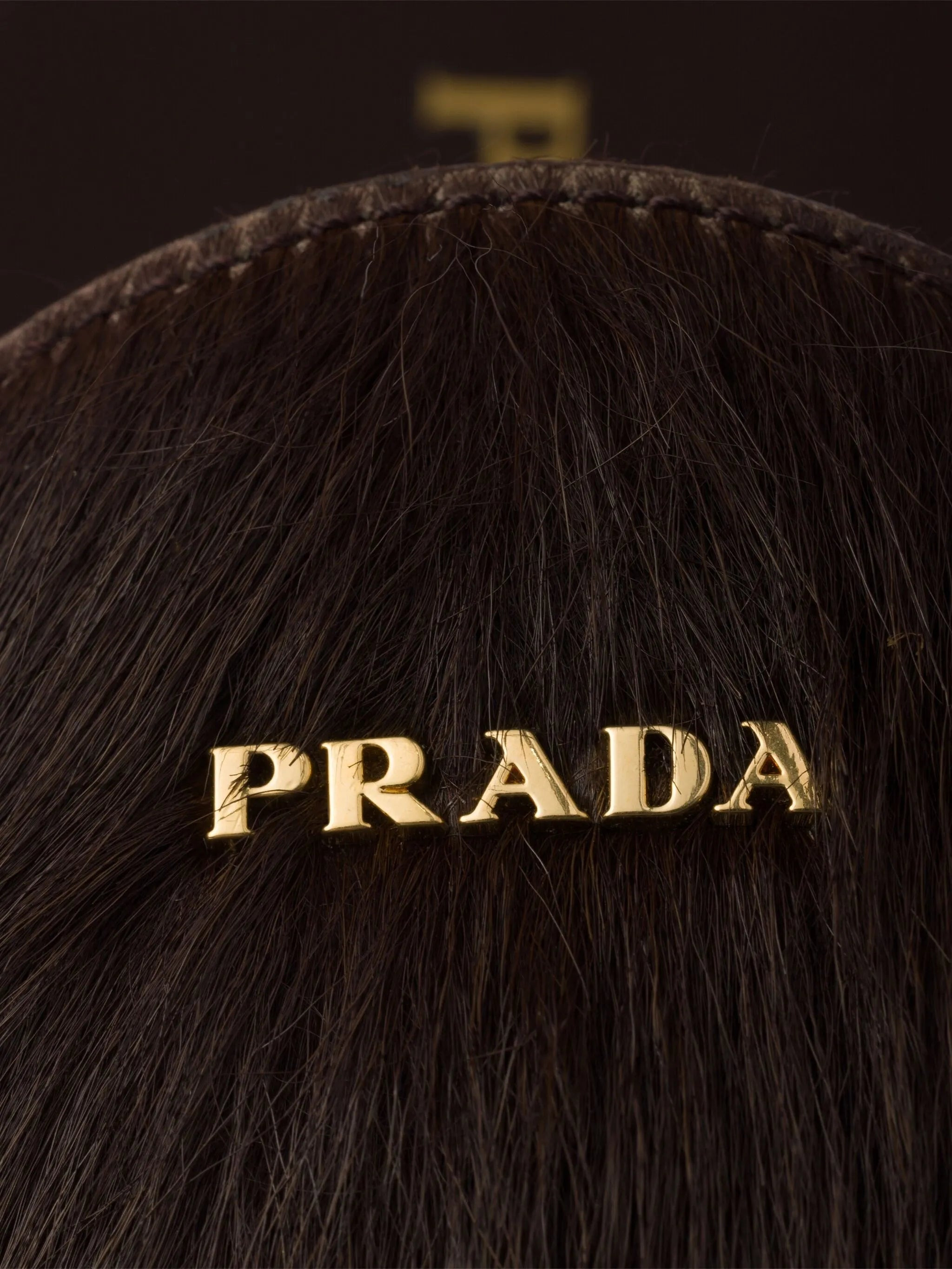 logo-plaque hair-calf mules - 4