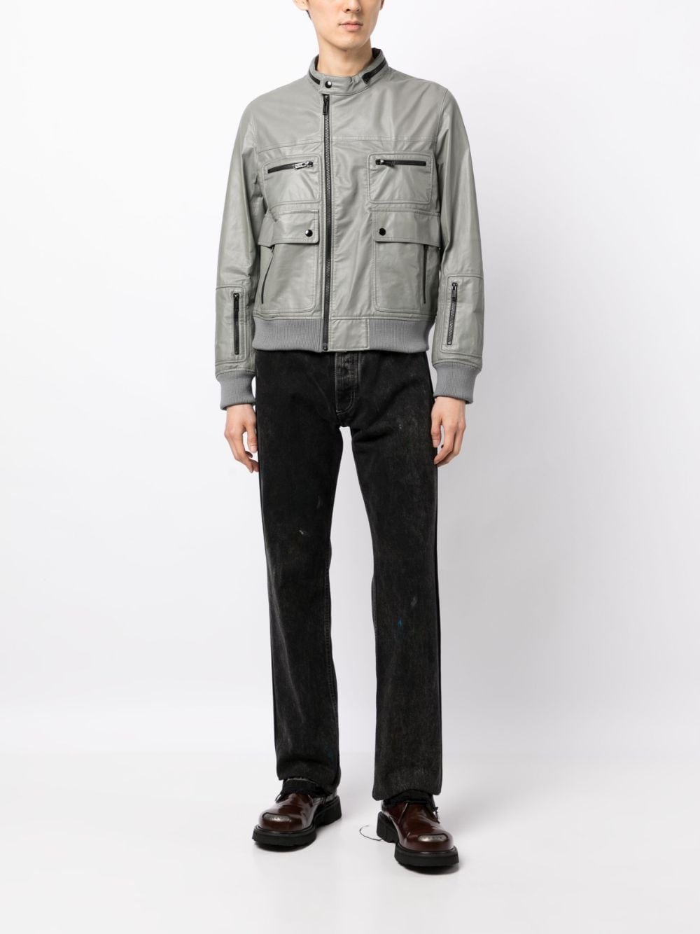 ZIP-UP BIKER JACKET - 2