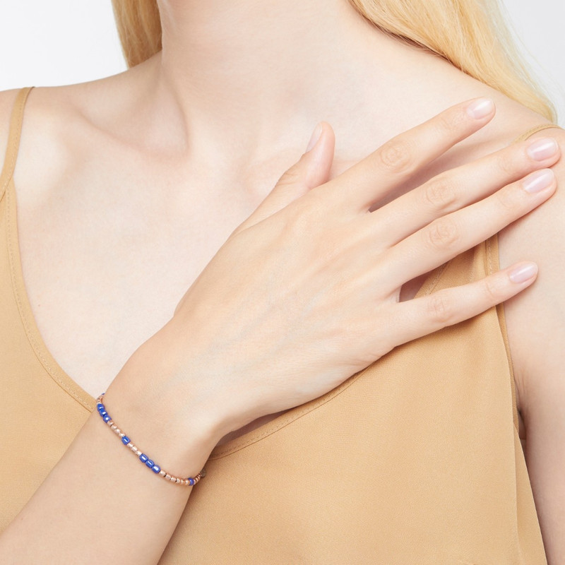 DoDo Rose Gold & Ceramic Mini Granelli Bracelet outlook