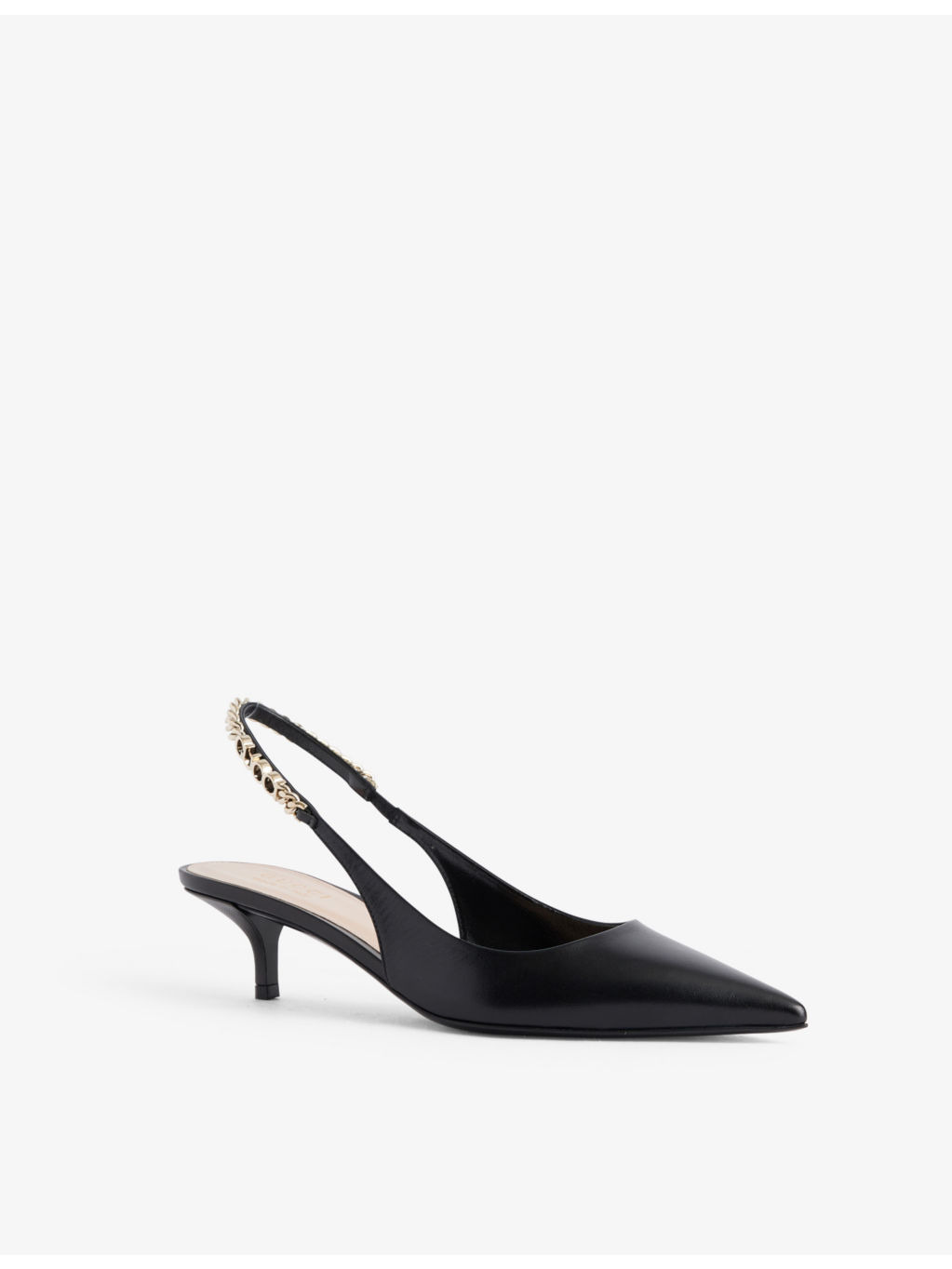 Signoria slingback heeled leather pumps - 3